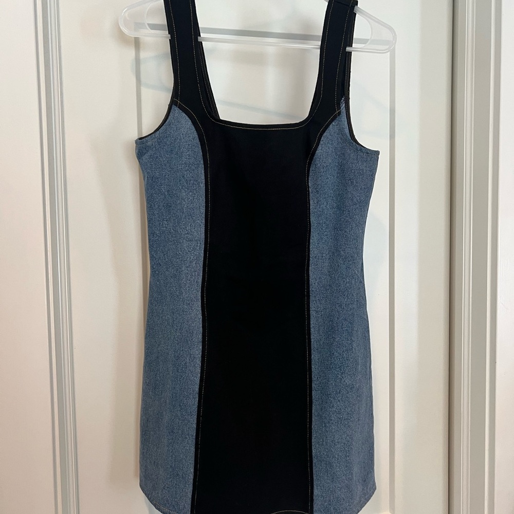 Vici Blue and Black Mini Dress